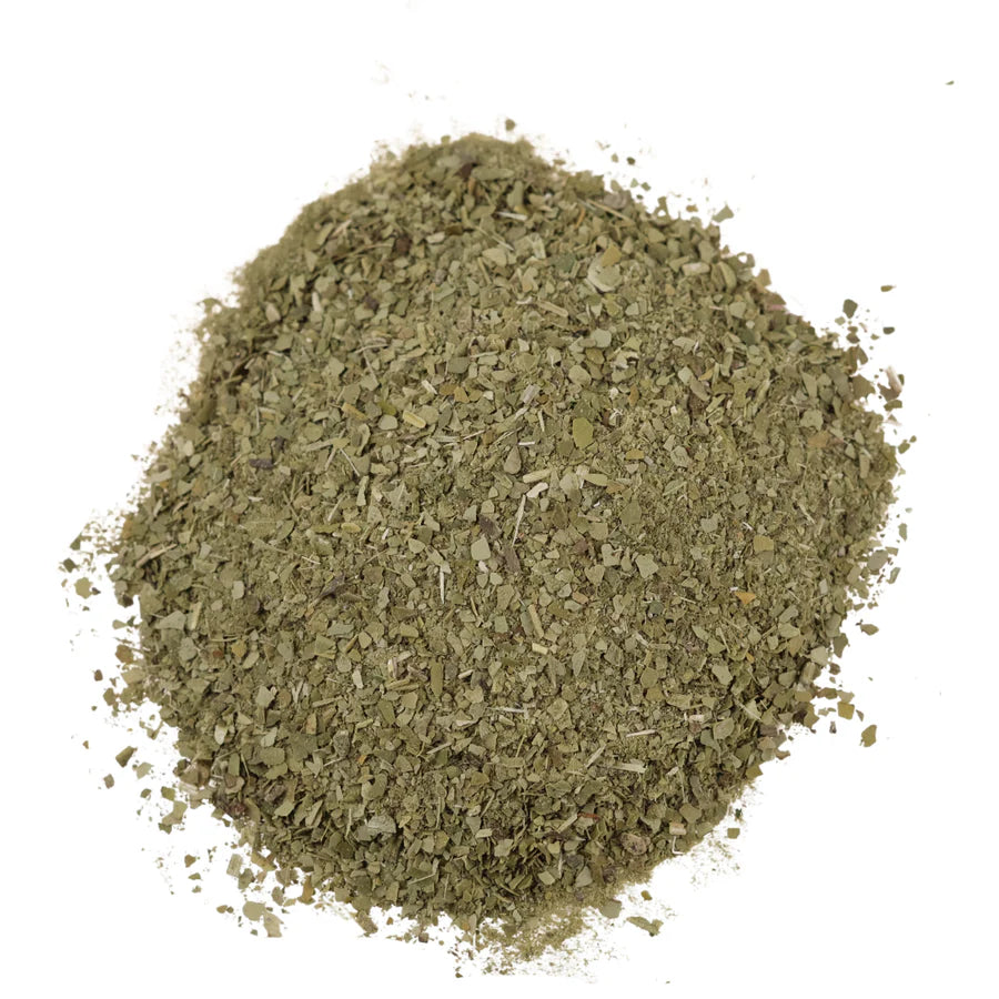 yerba suelta solo hojas trituradas