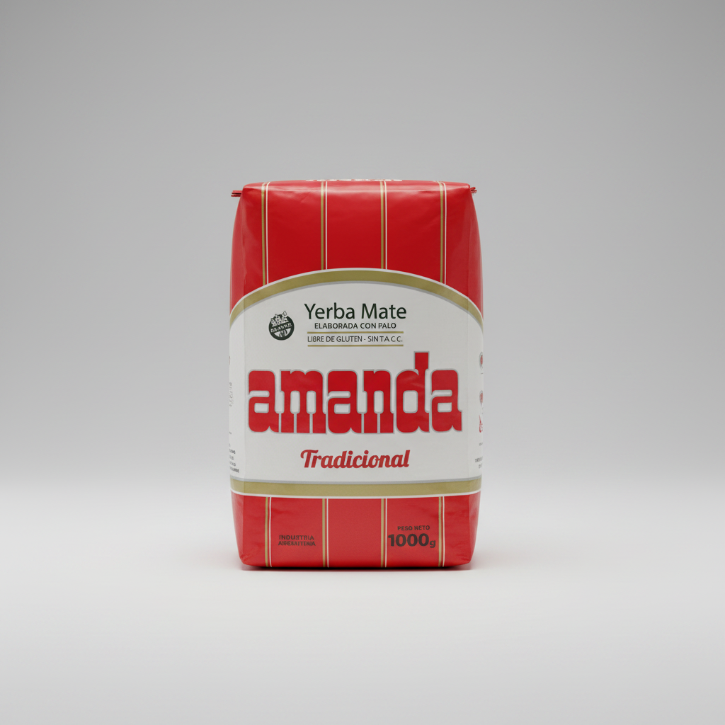 paquete yerba mate Amanda 1kg