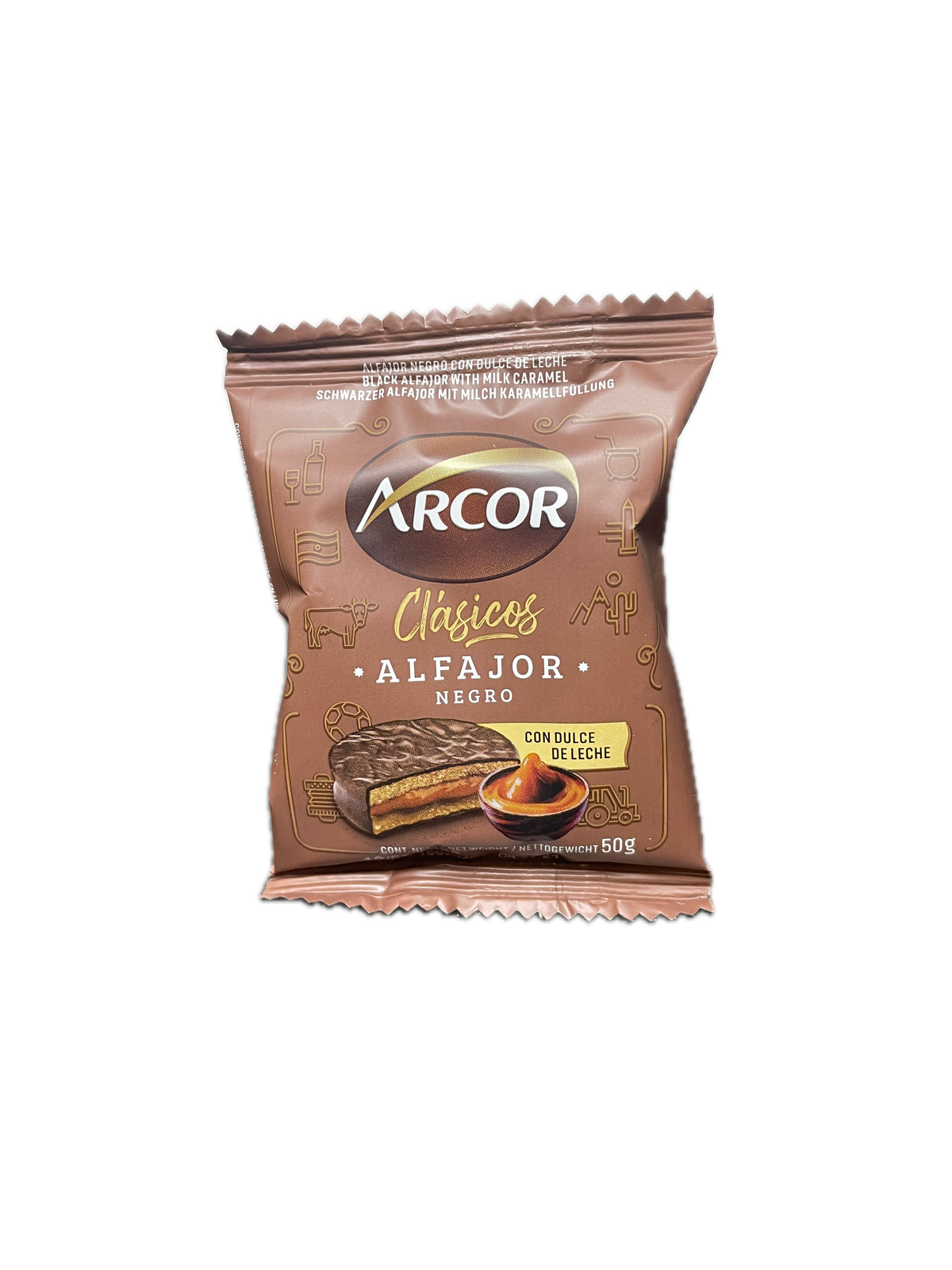 alfajor de chocolate Arcor